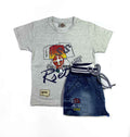 Boys Spinner Patch T-Shirt and Shorts Set – Fun Summer Outfit by ChotuWear