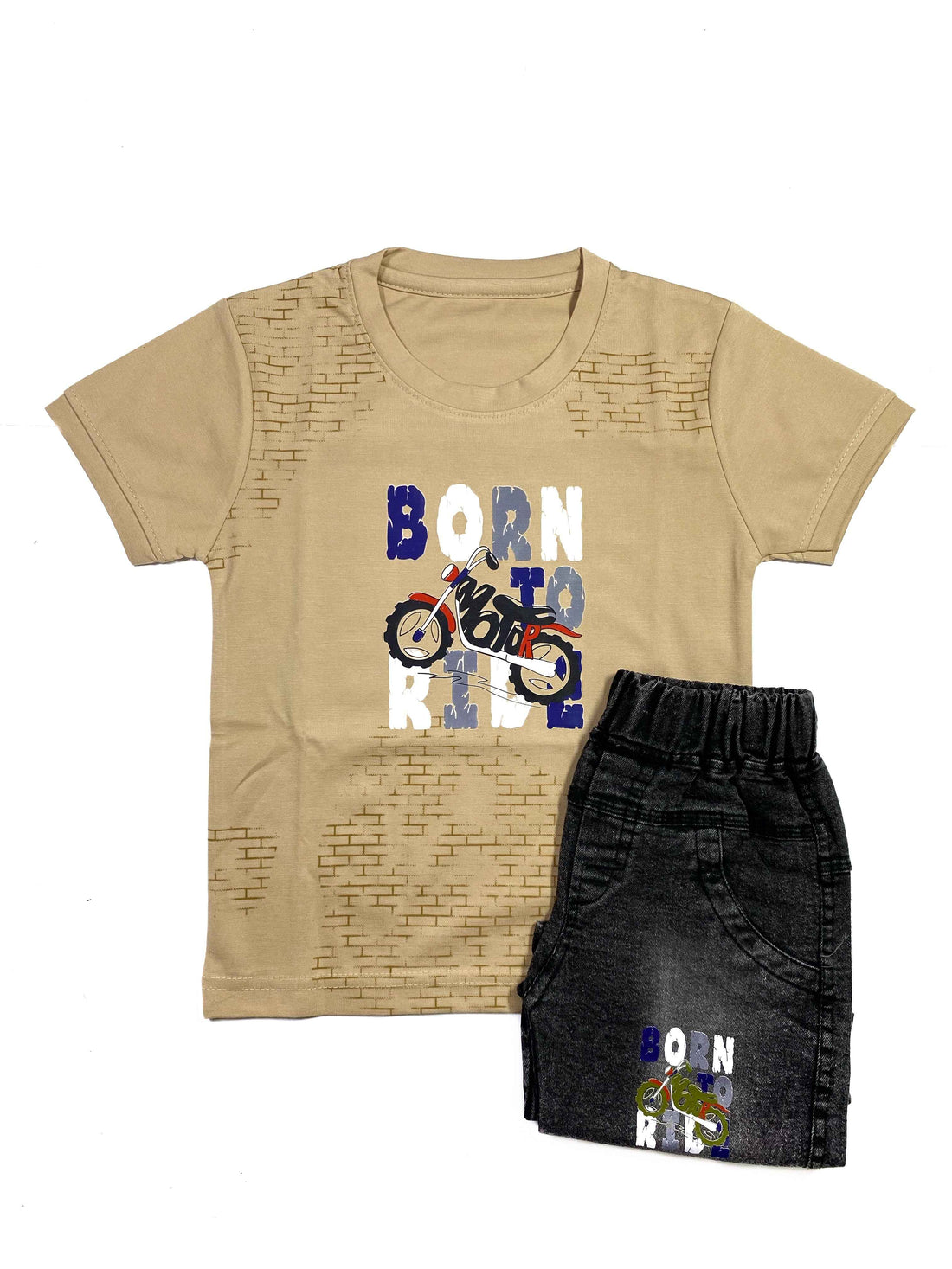 Boys Half Sleeve Shirt & Shorts Set – Casual 2-Piece Outfit for Kids
