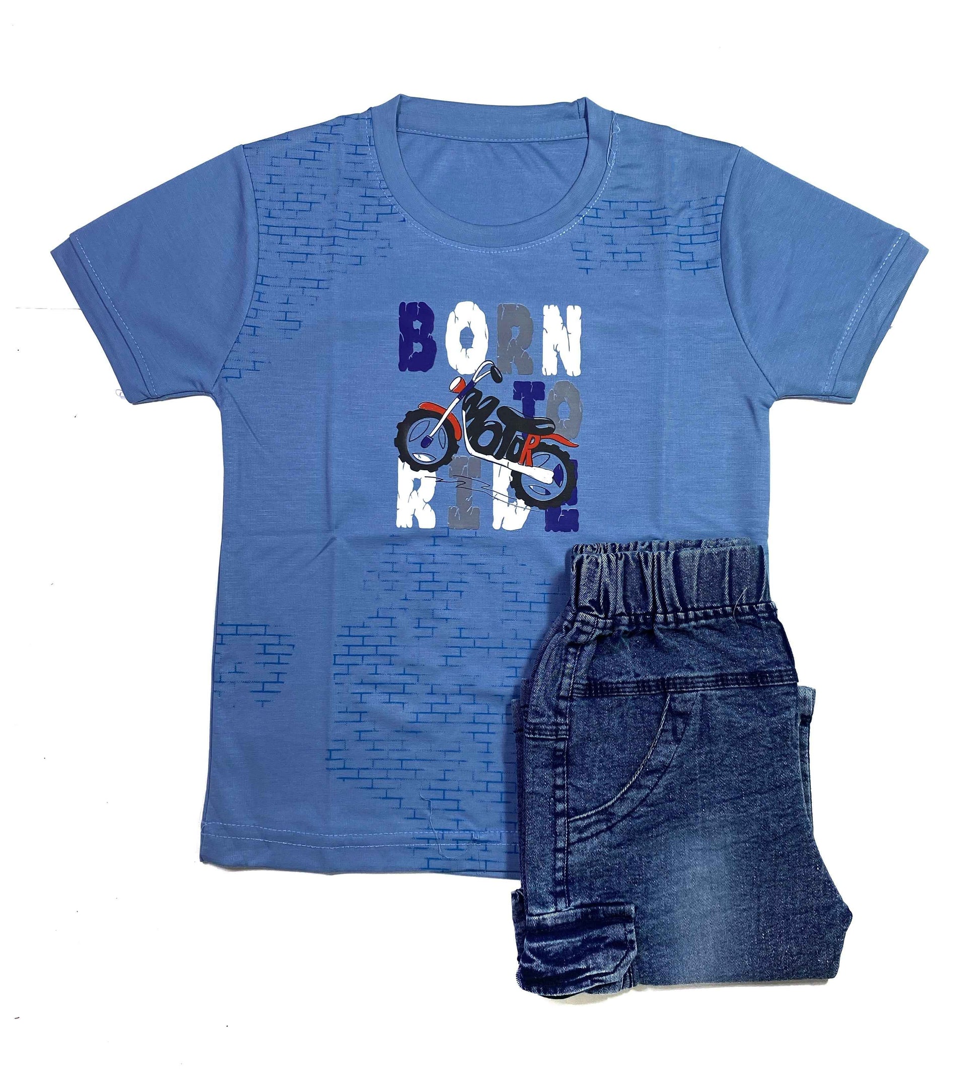 Boys Half Sleeve Shirt & Shorts Set – Casual 2-Piece Outfit for Kids