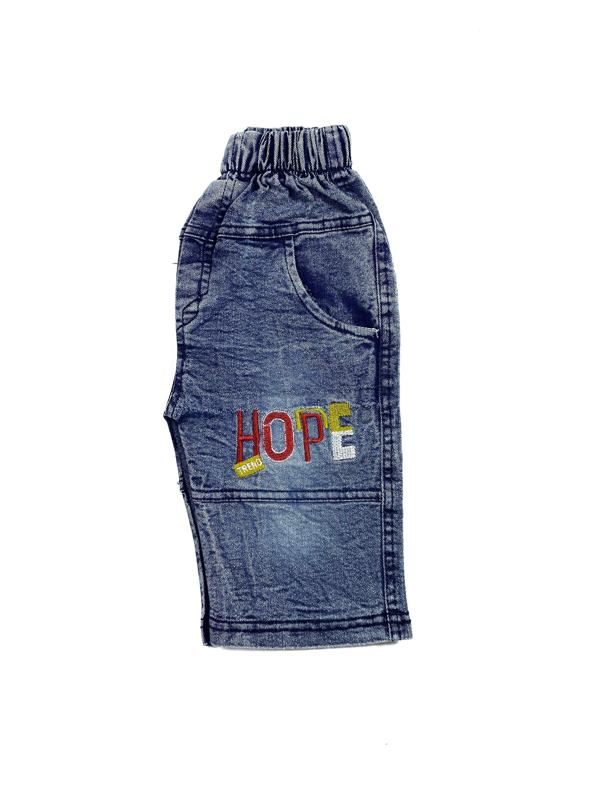 Boys “Hope” Print Shirt & Shorts Set – Short Sleeve 2-Piece Casual Outfit
