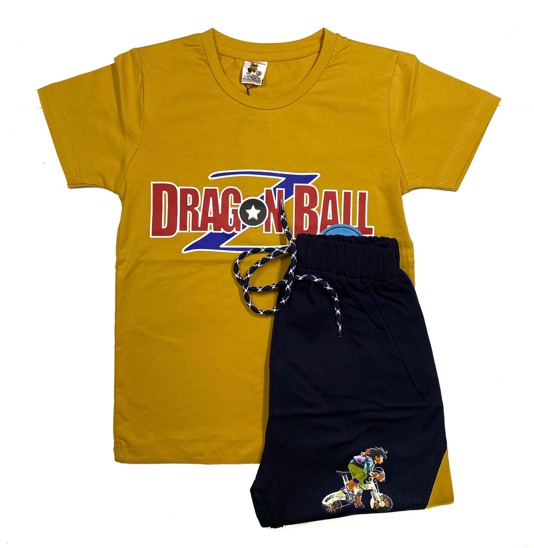 Boys Dragon Ball Printed T-Shirt & Shorts Set – 2-Piece Summer Outfit