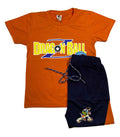 Boys Dragon Ball Printed T-Shirt & Shorts Set – 2-Piece Summer Outfit