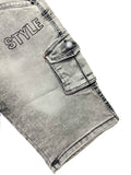Boys Denim Shorts – Classic Blue & Grey - Everyday Wear for Kids