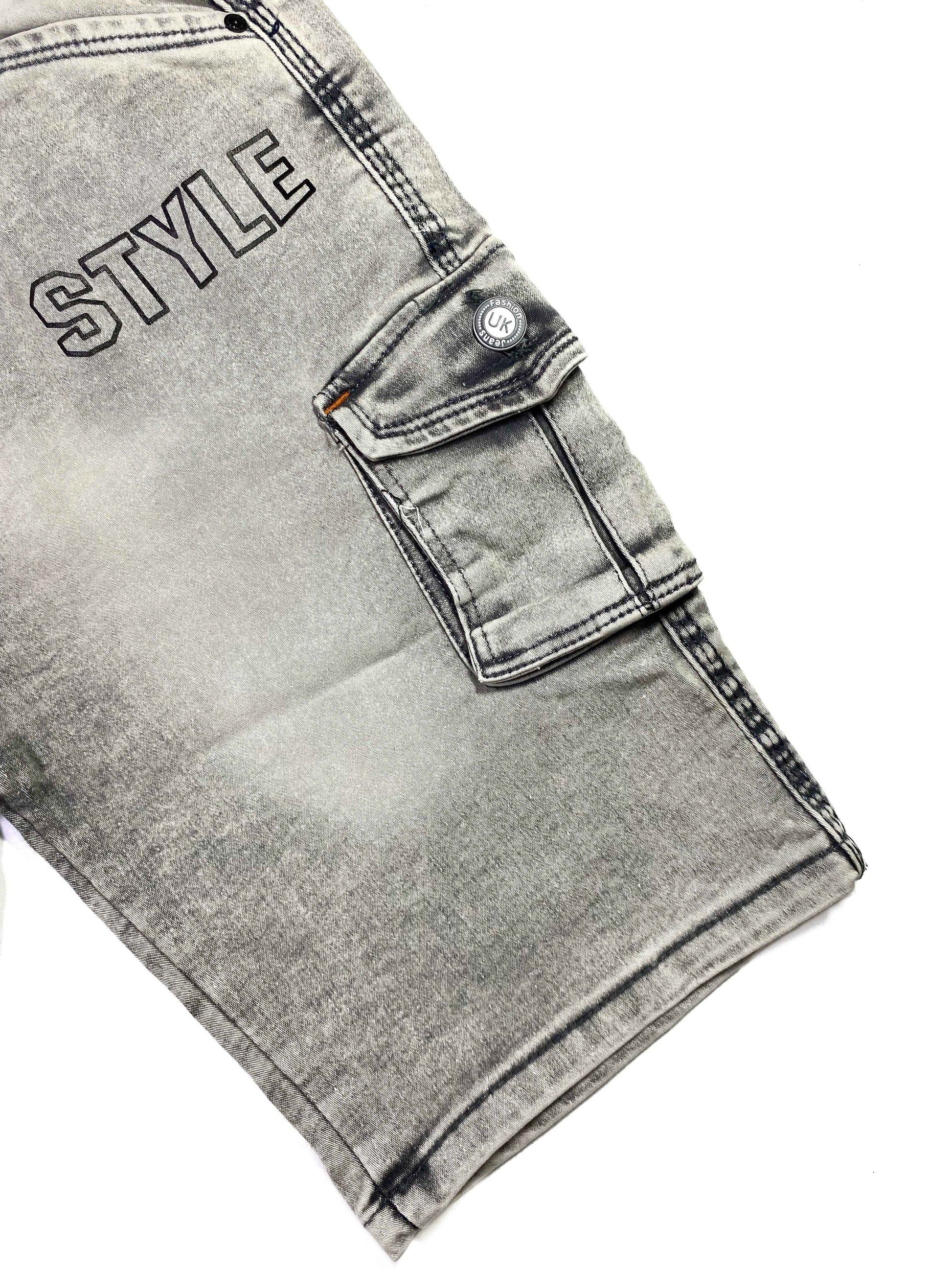 Boys Denim Shorts – Classic Blue & Grey - Everyday Wear for Kids