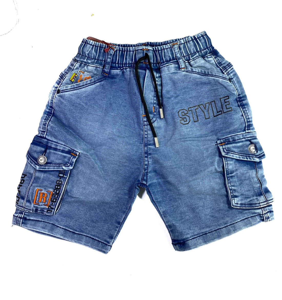Boys Denim Shorts – Classic Blue & Grey - Everyday Wear for Kids