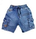Boys Denim Shorts – Classic Blue & Grey - Everyday Wear for Kids