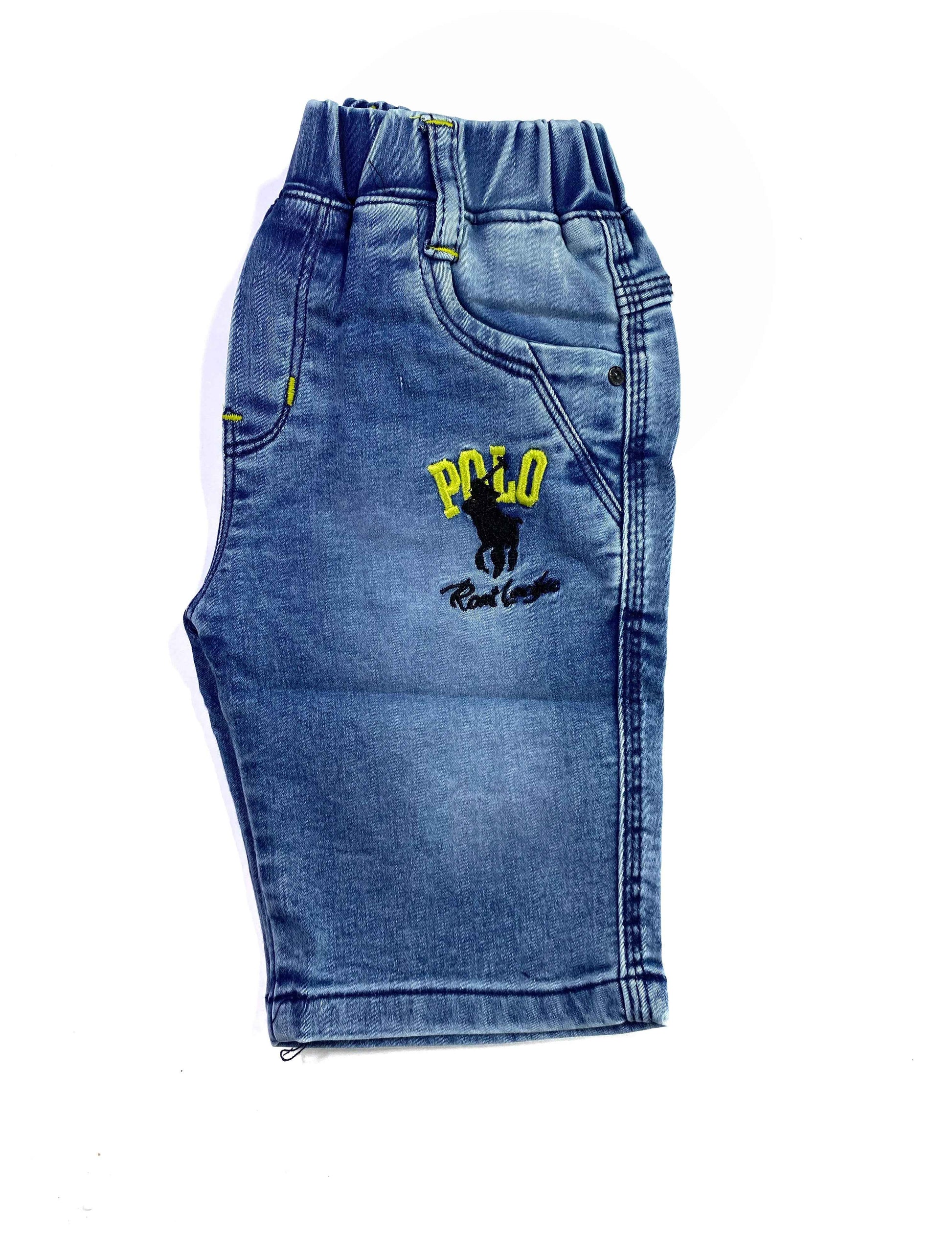 Polo Denim Shorts for Boys – Stretchable & Stylish