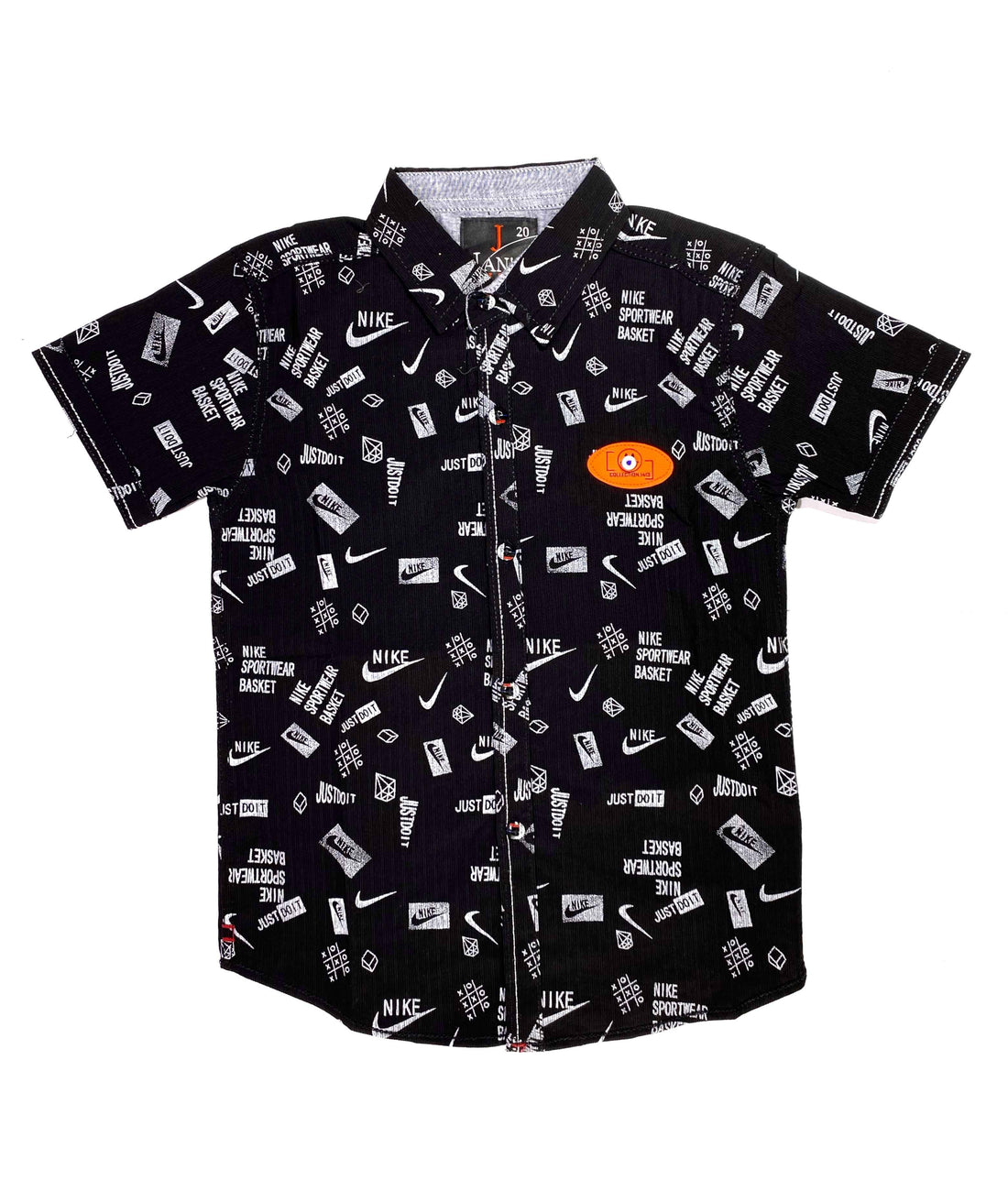 ChotuWear Boys Black Printed Cotton Shirt – Stylish Summer Wear Pakistan
