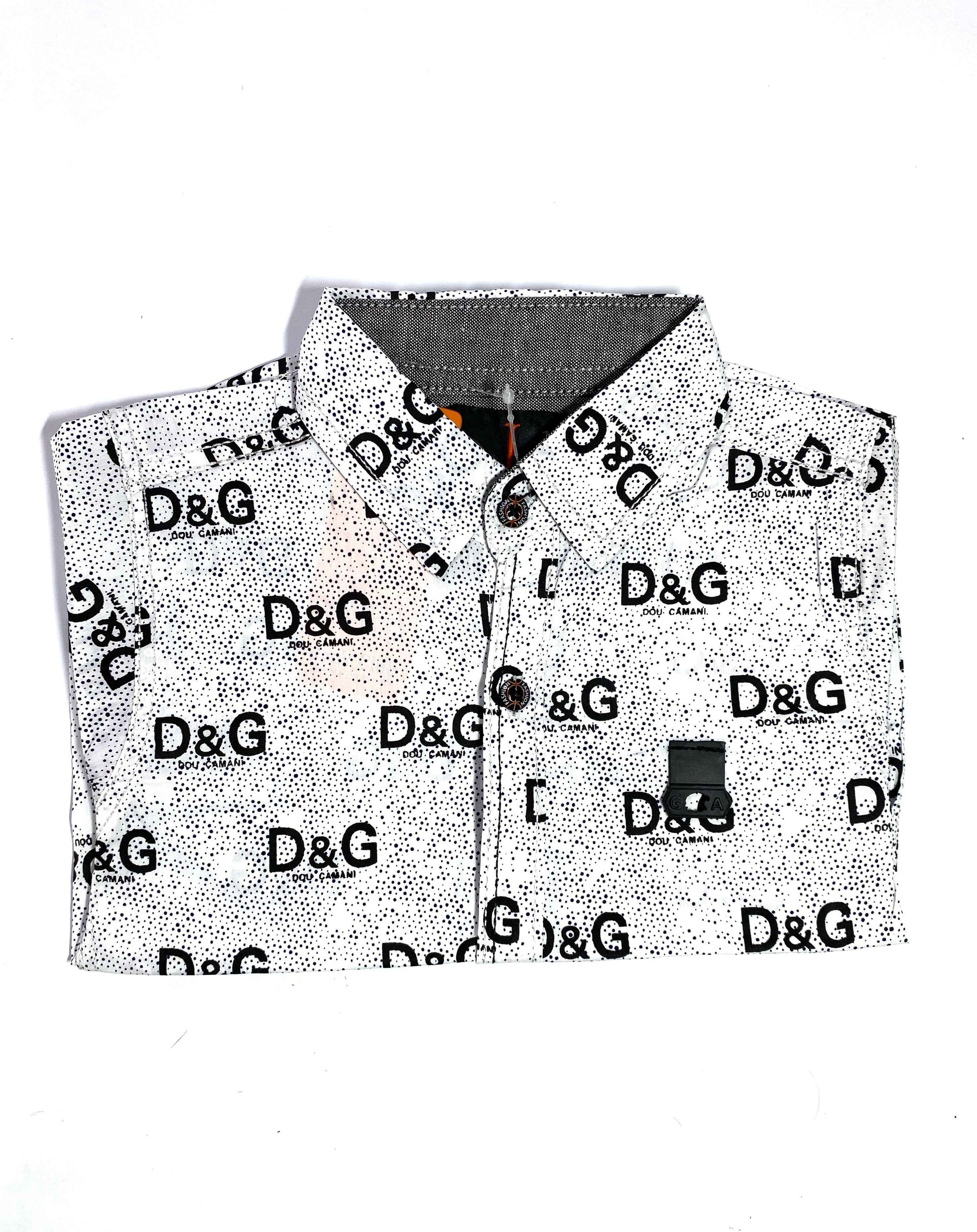 ChotuWear Boys White Printed Cotton Shirt – Light & Stylish Summer Wear