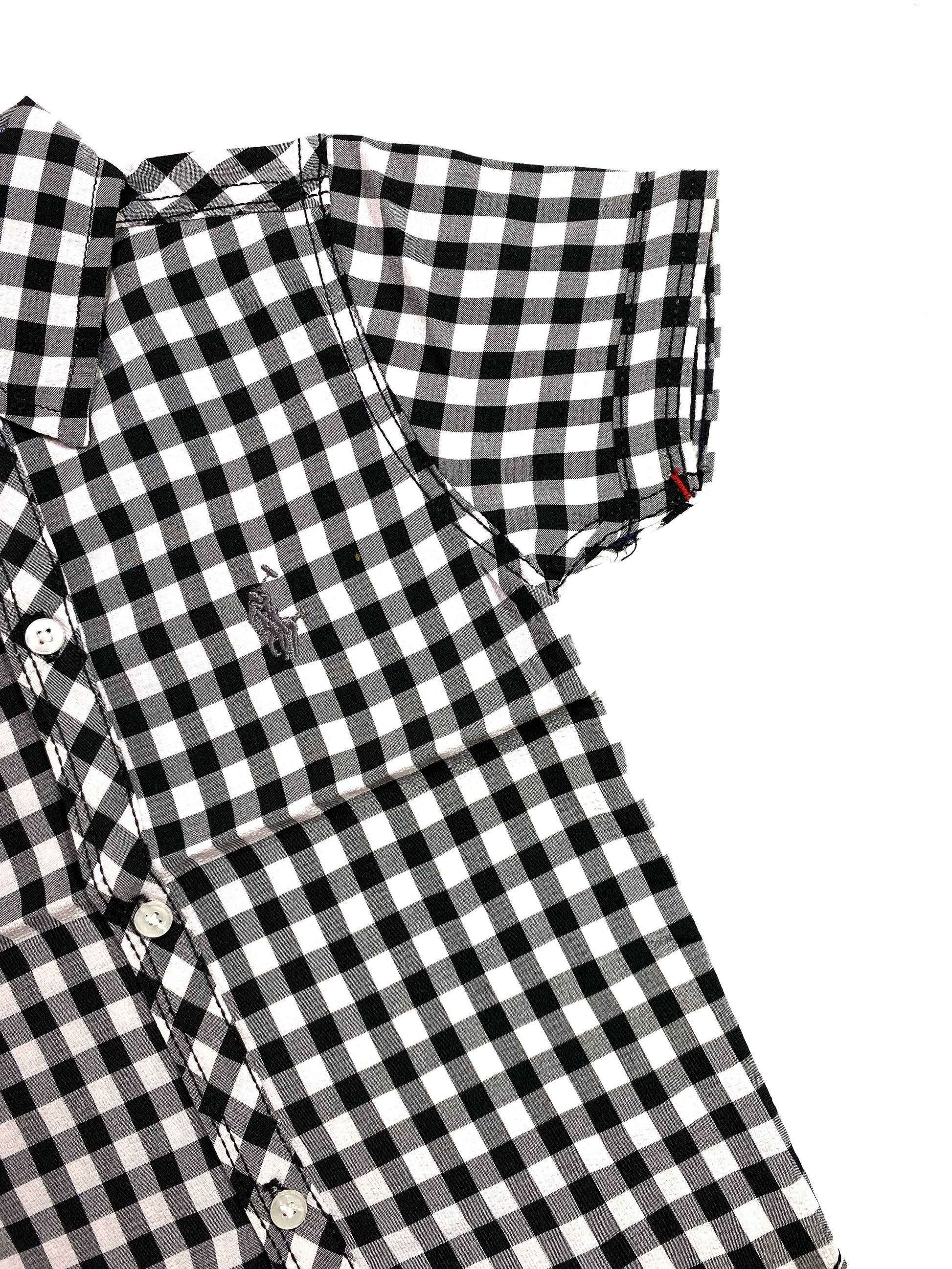 Chotuwear Boys Cotton Black Checkered Shirt – Cool Summer Style