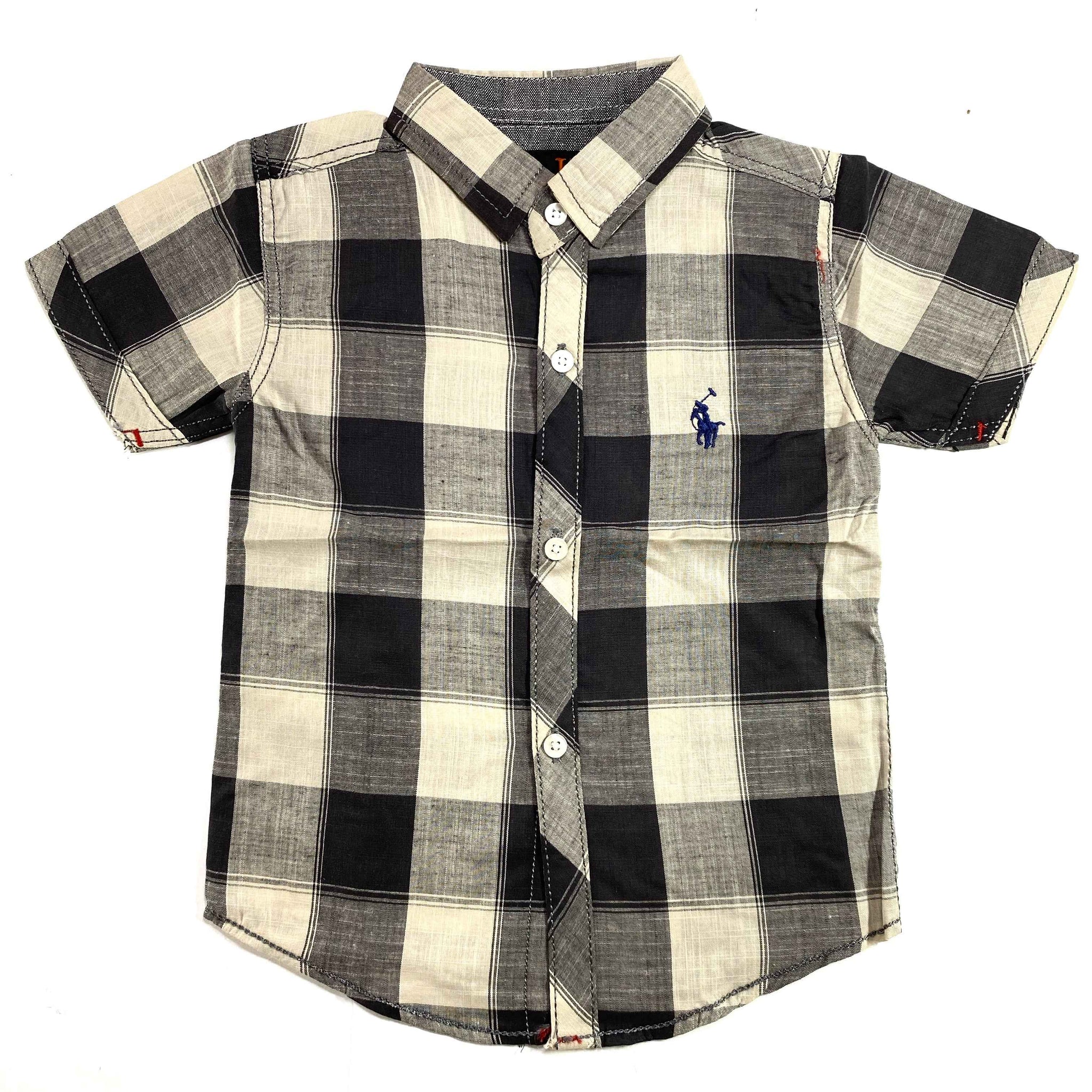 Chotuwear Boys Cotton Shirt – Large Checkered Summer Style Shirts