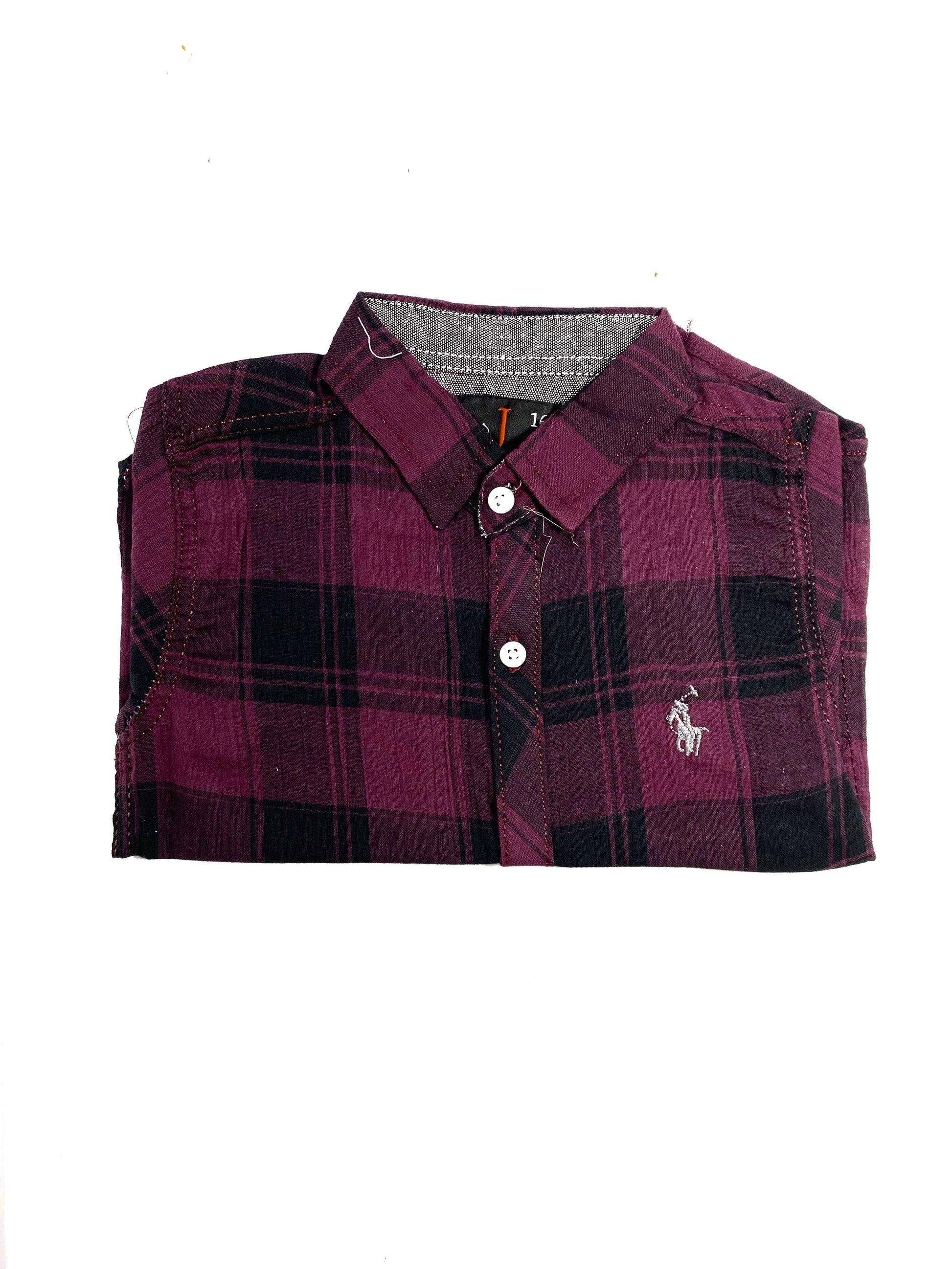 Chotuwear Boys Cotton Shirt – Large Checkered Summer Style Shirts