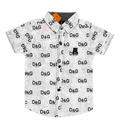 ChotuWear Boys White Printed Cotton Shirt – Light & Stylish Summer Wear - Chotuwear