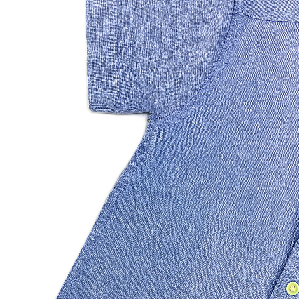 Chotuwear Boys Solid Blue Cotton Shirt – Summer Casual Wear Pakistan - Chotuwear